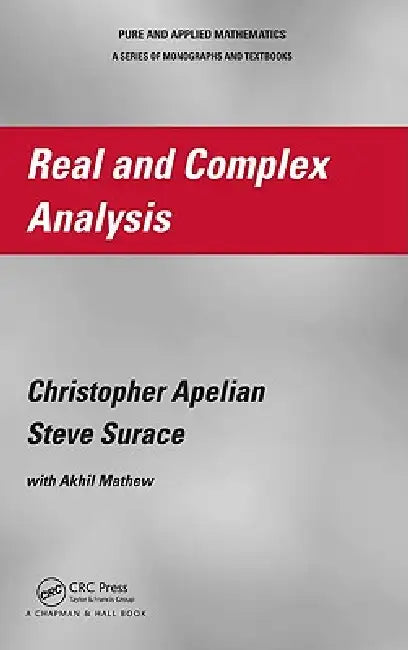 Buy Real and Complex Analysis (English, Christopher Apelian | Steve Surace) โ BookShops.in