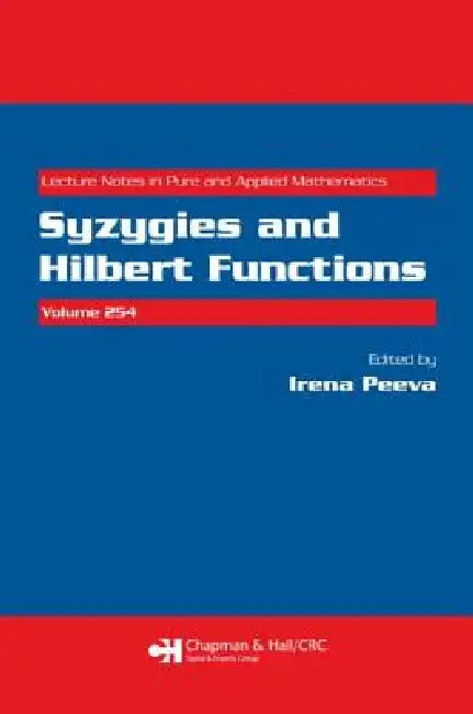 Buy Syzygies and Hilbert Functions (English, Irena Peeva) โ BookShops.in