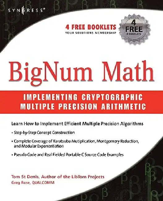 Buy Bignum Math (English, Tom St Denis) — BookShops.in