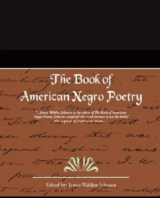 Buy The Book of American Negro Poetry (English, James Weldon Johnson) — BookShops.in
