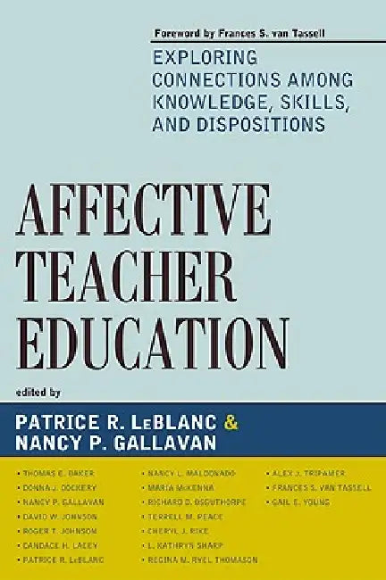 Buy Affective Teacher Education (English, Frances S. Van Tassell | Tom E. Baker | Donna J. Dockery) — BookShops.in