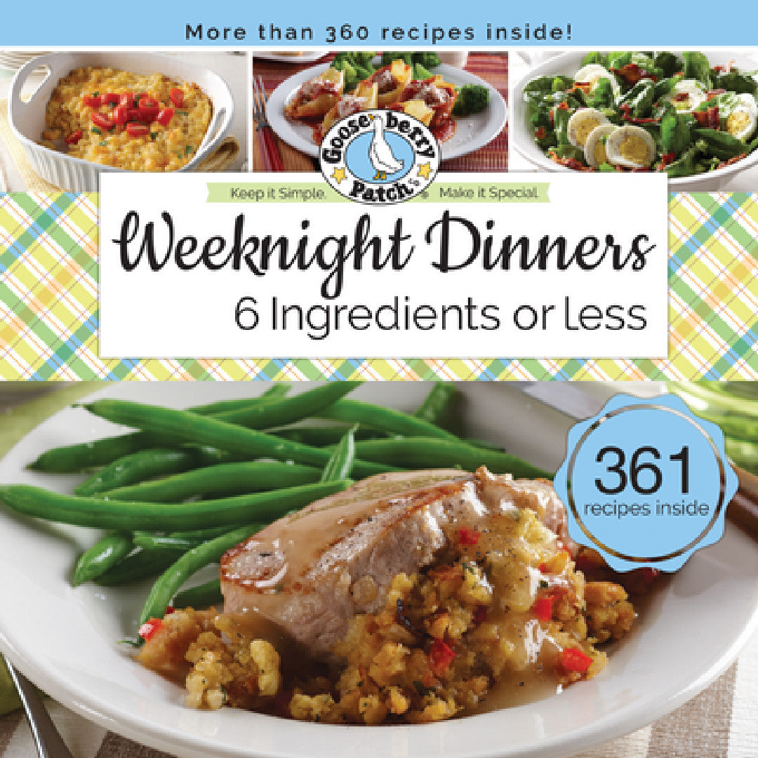 Buy Weeknight Dinners 6 Ingredients or Less (English, Gooseberry Patch) โ BookShops.in