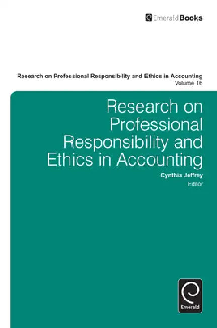 Buy Research on Professional Responsibility and Ethics in Accounting (English, Cynthia Jeffrey) — BookShops.in