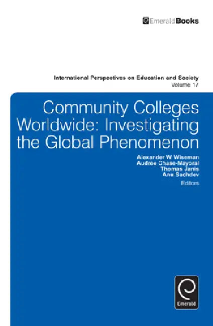 Buy Community Colleges Worldwide (English, Anuradha Sachdev | Thomas Janis | Audree Chase-Mayoral) — BookShops.in