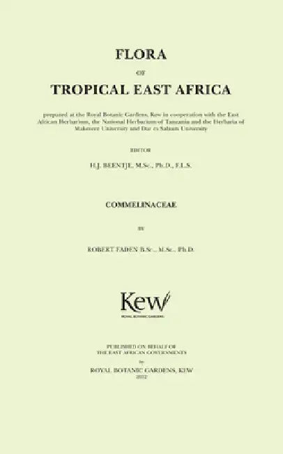 Buy Flora of Tropical East Africa (English, Henk Beentje) β BookShops.in