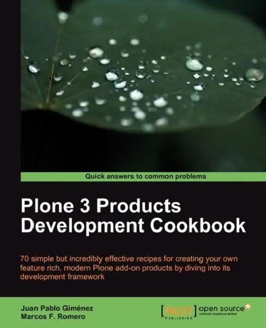 Buy Plone 3 Products Development Cookbook (English, Marcos F. Romero | Juan Pablo Gimnez | Juan Pablo Gimenez) — BookShops.in