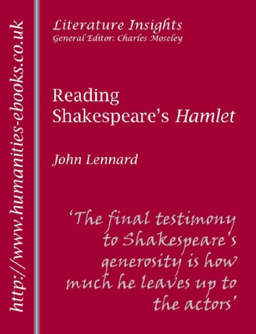 Buy Reading Shakespeare's Hamlet (English, John Lennard) — BookShops.in