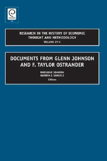 Buy Documents from Glenn Johnson and F. Taylor Ostrander (English, Marianne Johnson | Warren J. Samuels) — BookShops.in