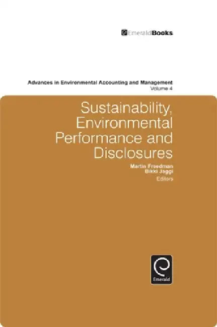Buy Sustainability, Environmental Performance and Disclosures (English, Marty Freedman | Bikki Jaggi) — BookShops.in