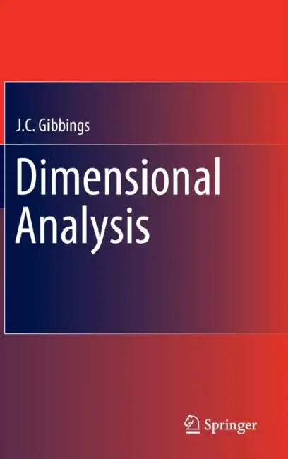 Buy Dimensional Analysis (English, J. C. Gibbings) — BookShops.in