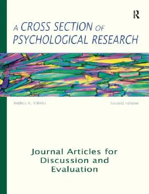 Buy A Cross Section of Psychological Research (English, Andrea K. Milinki) — BookShops.in