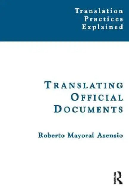 Buy Translating Official Documents (English, Mayoral Asensio Roberto) — BookShops.in