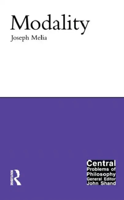 Buy Modality (English, Joseph Melia) β BookShops.in