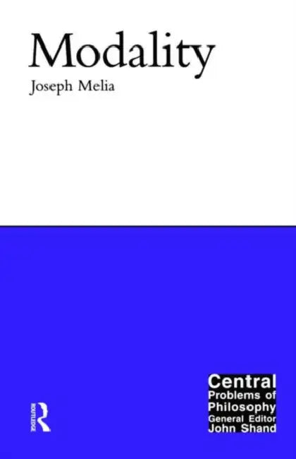 Buy Modality (English, Joseph Melia) — BookShops.in