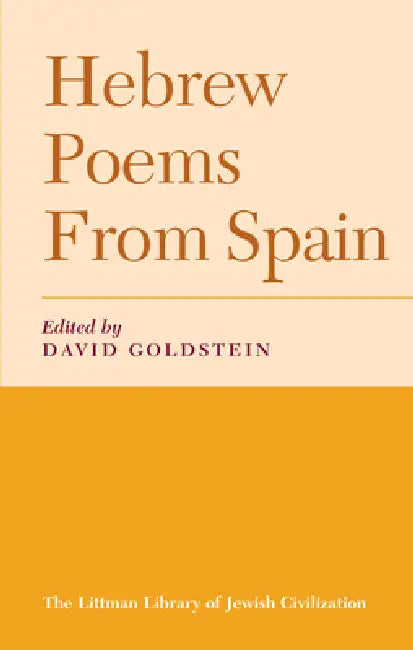Buy Hebrew Poems from Spain (English, David Goldstein) — BookShops.in