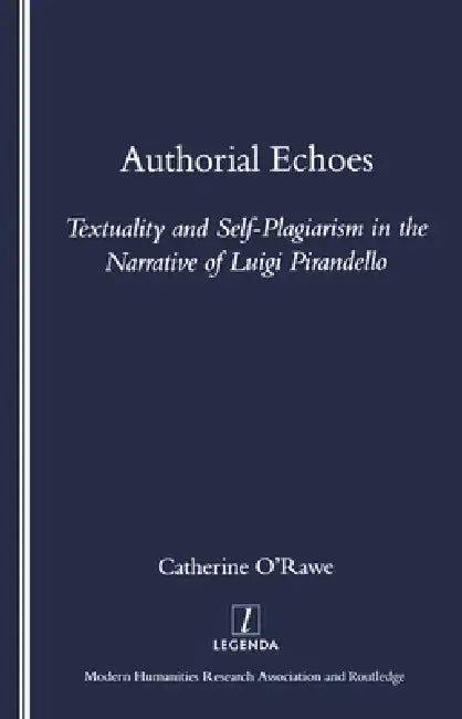 Buy Authorial Echoes (English, Catherine O'Rawe) — BookShops.in