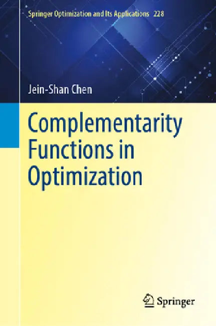 Buy Complementarity Functions in Optimization (English, Jein-Shan Chen) — BookShops.in