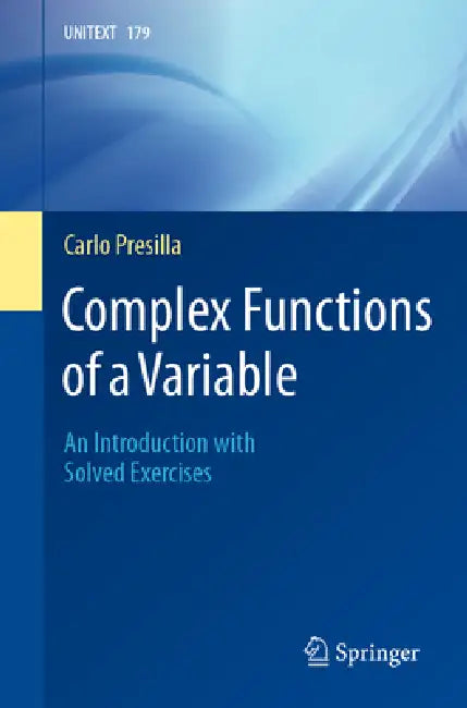 Buy Complex Functions of a Variable (English, Carlo Presilla) — BookShops.in