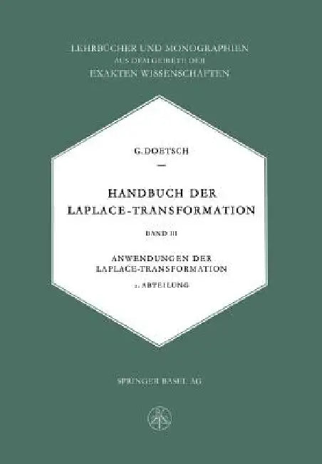 Buy Handbuch Der Laplace-Transformation (English, Gustav Doetsch) — BookShops.in
