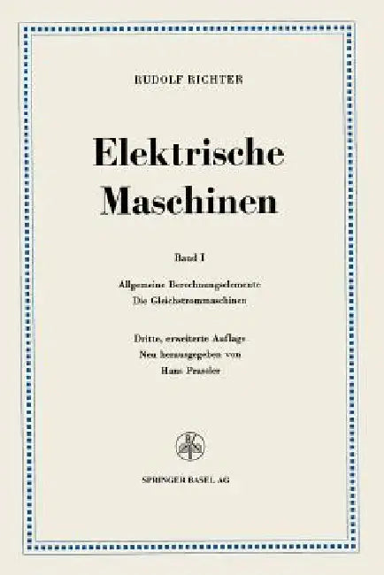 Elektrische Maschinen (English, Rudolf Richter)
