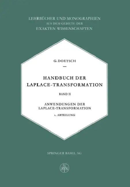 Buy Handbuch Der Laplace-Transformation (English, Gustav Doetsch) — BookShops.in