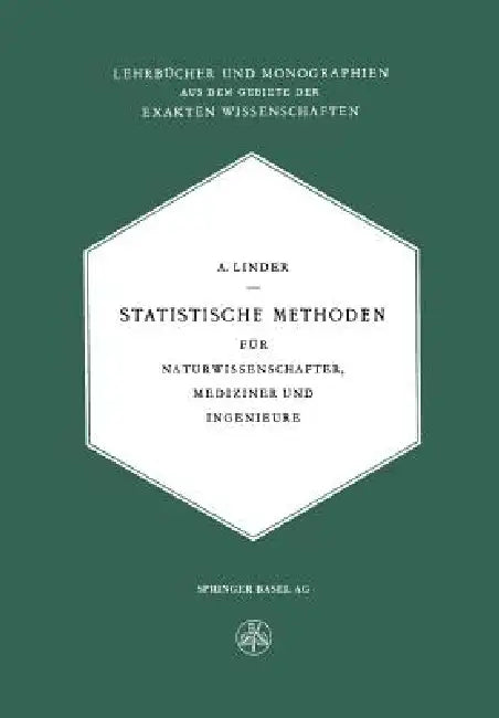 Buy Statistische Methoden (English, Arthur Linder) — BookShops.in