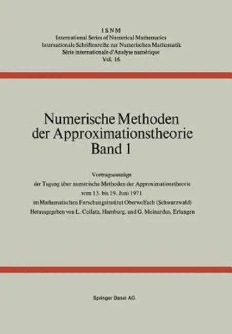 Buy Numerische Methoden Der Approximationstheorie (English, Collatz | Meinardus) — BookShops.in