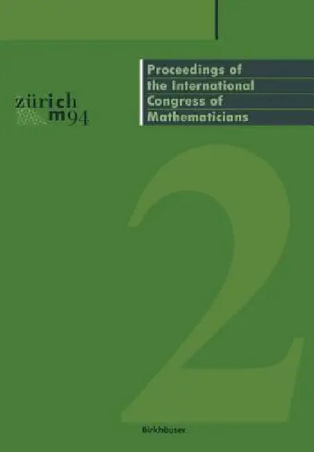 Buy Proceedings of the International Congress of Mathematicians (English, S. D. Chatterji) — BookShops.in