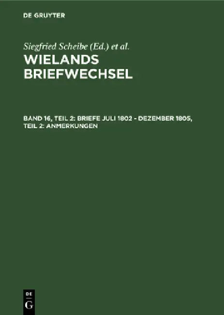 Buy Briefe Juli 1802 - Dezember 1805, Teil 2 (English, Siegfried Scheibe) — BookShops.in