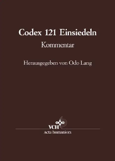 Buy Die Handschrift 121 der Stiftsbibliothek Einsiedeln (English, Odo Lang) — BookShops.in