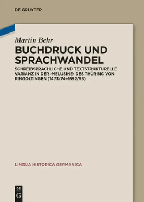 Buy Buchdruck und Sprachwandel (English, Martin Behr) — BookShops.in