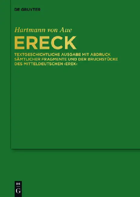 Buy Ereck (English, Hartmann Von Aue | Andreas Hammer | Victor Millet) — BookShops.in