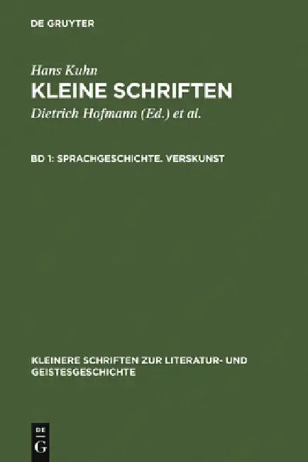 Buy Sprachgeschichte. Verskunst (English, Dietrich Hofmann | Wolfgang Lange | Klaus Von See) — BookShops.in