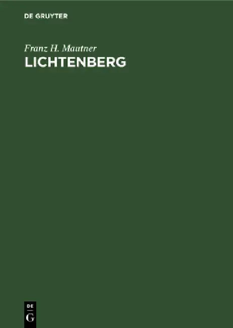 Buy Lichtenberg (English, Franz H. Mautner) — BookShops.in