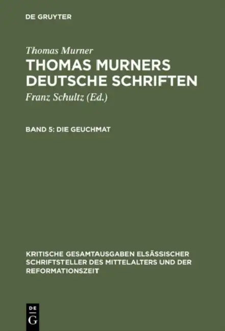 Buy Die Geuchmat (English, Thomas Murner | Eduard Fuchs) — BookShops.in