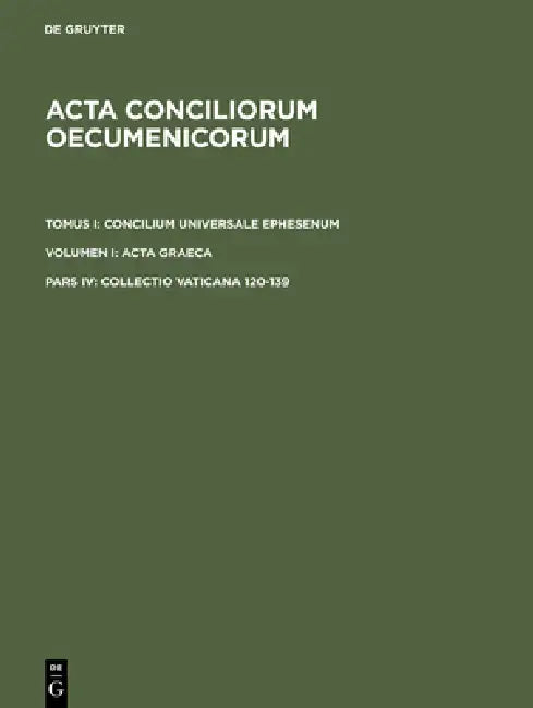 Buy Collectio Vaticana 120-139 (English, Eduard Schwartz) — BookShops.in