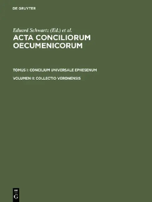 Buy Collectio Veronensis (English, Eduard Schwartz) — BookShops.in