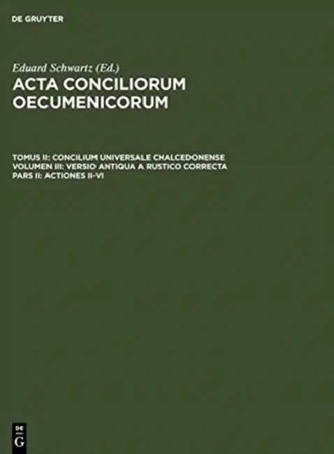Buy Actiones II-VI (English, Eduard Schwartz | Johannes Straub) — BookShops.in