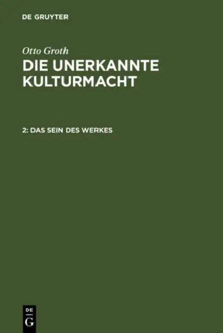 Buy Das Sein des Werkes (English, Otto Groth) — BookShops.in
