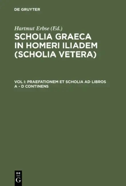Buy Praefationem Et Scholia AD Libros a - D Continens (English, Hartmut Erbse) — BookShops.in