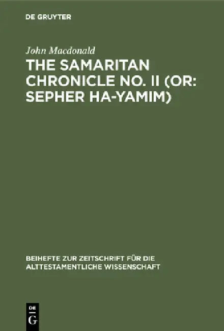 Buy The Samaritan Chronicle No. II (Or (English, John MacDonald) — BookShops.in