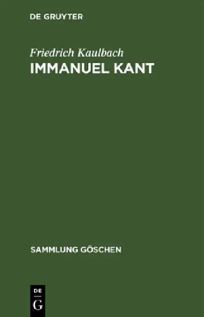 Buy Immanuel Kant (English, Friedrich Kaulbach) — BookShops.in