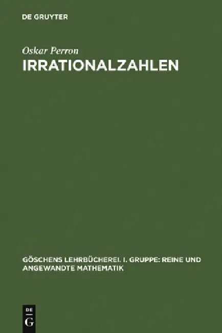 Buy Irrationalzahlen (English, Oskar Perron) — BookShops.in