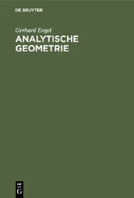 Buy Analytische Geometrie (English, Gerhard Engel) — BookShops.in