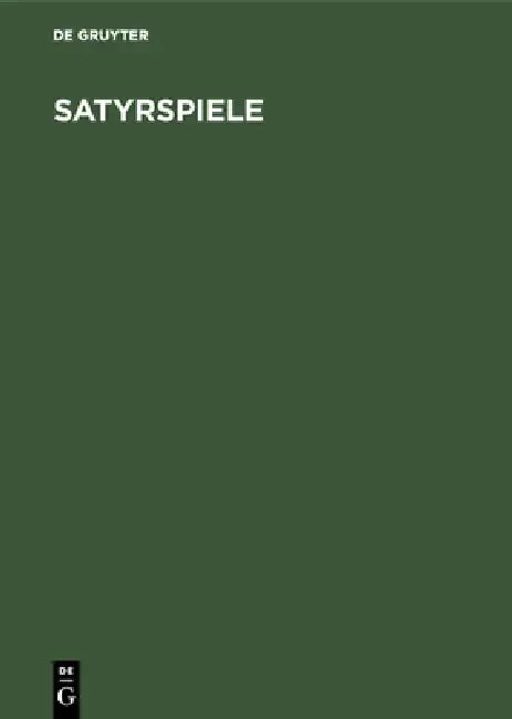 Buy Satyrspiele (English, Frank Brommer) — BookShops.in