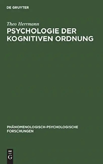 Buy Psychologie der kognitiven Ordnung (English, Theo Herrmann) — BookShops.in