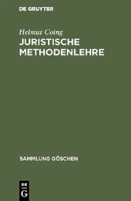 Buy Juristische Methodenlehre (English, Helmut Coing) — BookShops.in