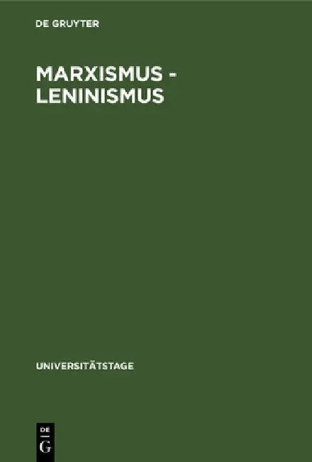 Buy Marxismus - Leninismus (English, No Contributor) — BookShops.in