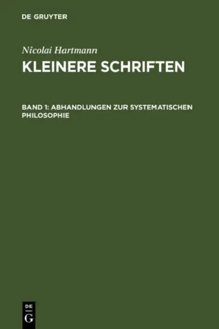 Buy Abhandlungen Zur Systematischen Philosophie (English, Nicolai Hartmann) — BookShops.in