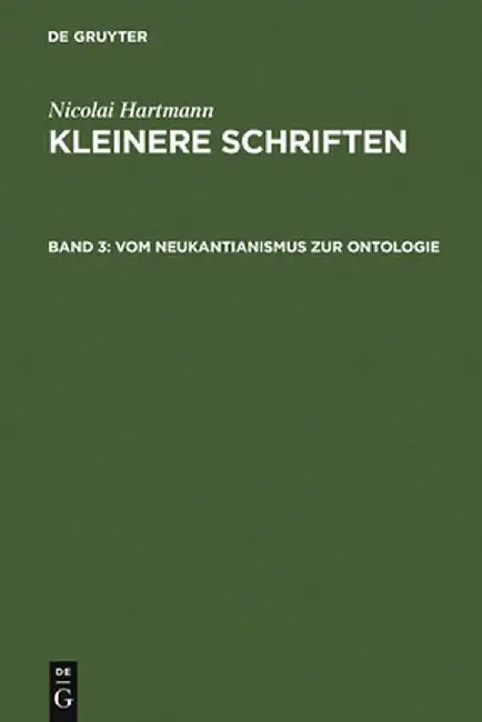 Buy Vom Neukantianismus Zur Ontologie (English, Nicolai Hartmann) — BookShops.in